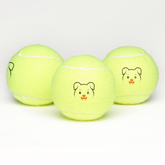 Balles De Tennis Joli chiot (Multiple)