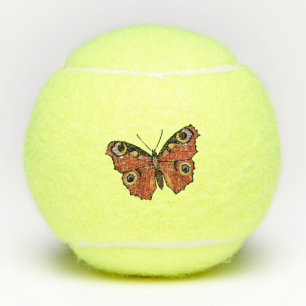 Balles De Tennis Joli papillon Monarque Ailes Brown dorées