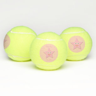 Balles De Tennis Jolie Rose Star Custom Tennis Balls