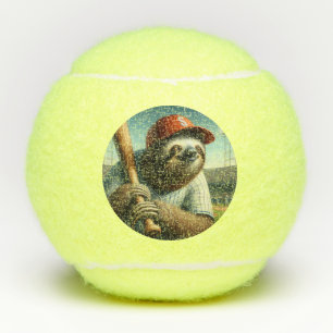Balles De Tennis Joueur de baseball Sloth