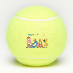 Balles De Tennis Joyeux Anniversaire Tennis Balls Bears Party