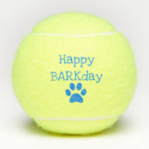Balles De Tennis Joyeux Jour d'anniversaire Jouet de chien de compa