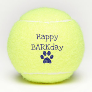 Balles De Tennis Joyeux Jour d'anniversaire Jouet de chien de compa