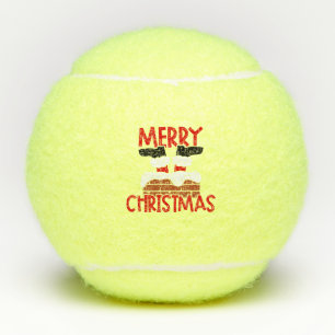 Balles De Tennis Joyeux Noël Père Noël Vacances d'hiver