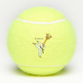Balles De Tennis Kung Fu giraffe (Dos)