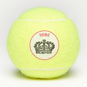 Balles De Tennis LA REINE DE LA COURONNE NOM PERSONNALISÉ Tennis Ba