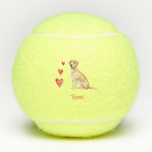Balles De Tennis Labrador Retriever Chien personnalisé (Devant)