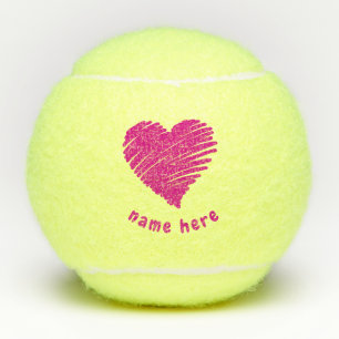 BALLES DE TENNIS L'AMOUR ROMANTIQUE PERSONNALISÉ EST COMME UN ROSE