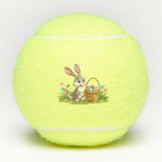 Balles De Tennis lapin de Pâques (Devant)
