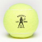 Balles De Tennis Last Swing Before the Ring Bachelorette Party (Devant)