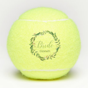 Balles De Tennis Laurel Wreath Bride Personnalisé mariage fête cade