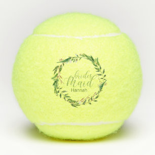 Balles De Tennis Laurel Wreath Bridesmaid Soirée de mariage Cadeau