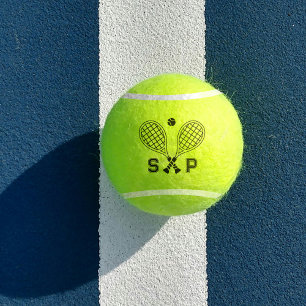 Balles De Tennis Le logo monogramme personnalisé The Perfect Match