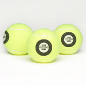 Balles De Tennis Le message fait sur commande ajoutent votre propre (Multiple)