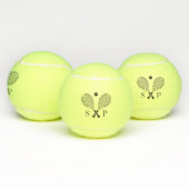 Balles De Tennis Le parfait accord Nom personnalisé Logo Monogramme (Multiple)