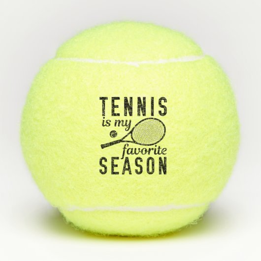 Balles De Tennis Le Tennis Est Ma Saison Préférée (Devant)