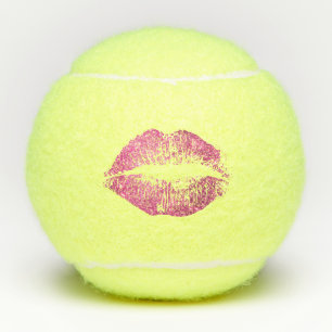 Balles De Tennis Lèvres roses de parties scintillantes