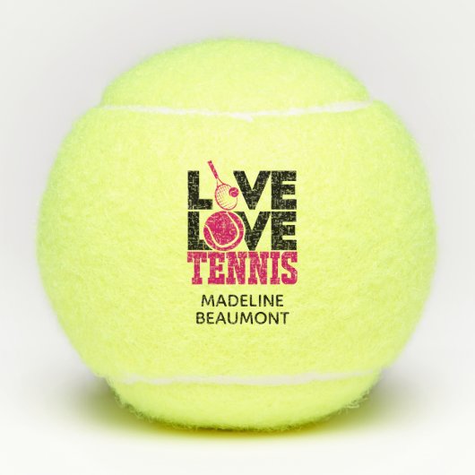 Balles De Tennis Live LOVE Tennis (Devant)