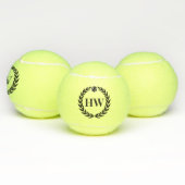 Balles De Tennis Logo de Laurel Initials personnalisés (Multiple)