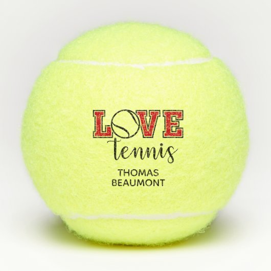 Balles De Tennis Love Tennis (Devant)