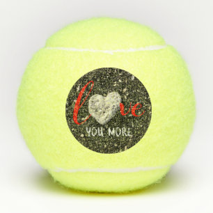 Balles De Tennis Love You More Hawaii Coral Heart Black Sand Beach