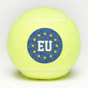 Balles De Tennis L'UE d'Union européenne marquent la boîte faite