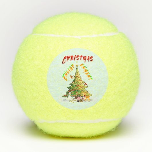 Balles De Tennis Lumière de Noël (Devant)
