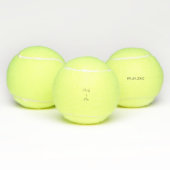 Balles De Tennis Mariage de police moderne Date (Multiple)