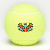 Balles De Tennis Marques de couleur vive du scarabée noir (Dos)