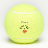 Balles De Tennis Me marierez-vous une proposition ? (Dos)