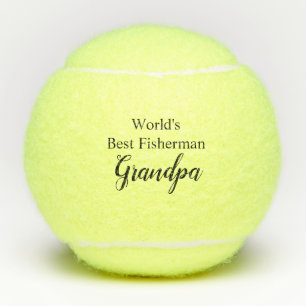 Balles De Tennis Meilleur grand-père pêcheur du monde