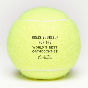 Balles De Tennis Meilleur Orthodontiste Nom Professionnel Personnal