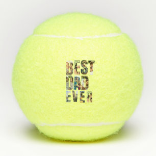 Balles De Tennis Meilleur Papa du Monde Modèle de maquette de col