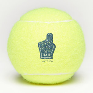 Balles De Tennis Meilleur papa garde d'anniversaire personnalisé