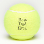 Balles De Tennis Meilleur papa Jour Tiré À La Main Typographie (Dos)