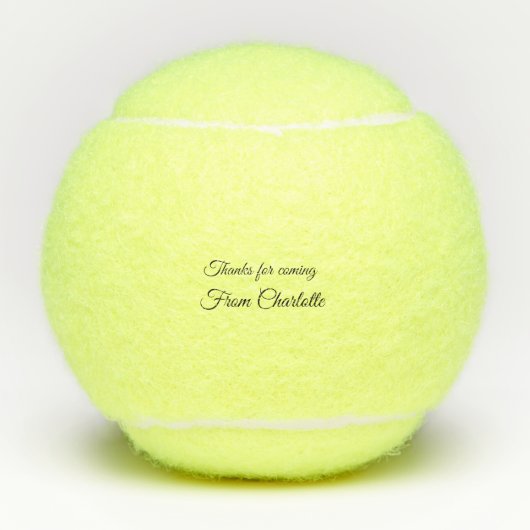 Balles De Tennis merci de venir ajouter un message texte (Devant)