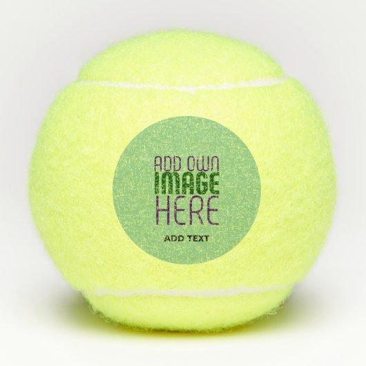 BALLES DE TENNIS MODÈLE TEXTE D'IMAGE VERTE MINT MODERNE (Devant)