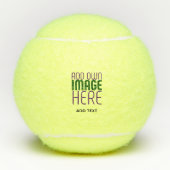 BALLES DE TENNIS MODERNE ÉDITABLE SIMPLE JAUNE MODÈLE TEXTE IMAGE (Devant)