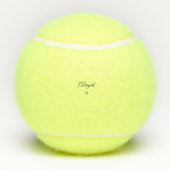 Balles De Tennis Mon nom Custom Tennis Balls (Dos)