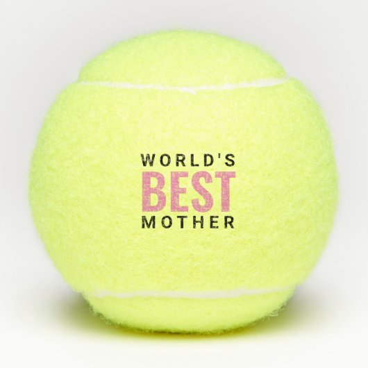 Balles De Tennis Mondes personnalisables Meilleure mère (Devant)