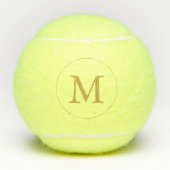 Balles De Tennis Monogramme d'or (Devant)