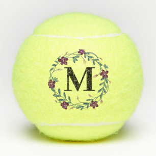 Balles De Tennis Monogramme floral