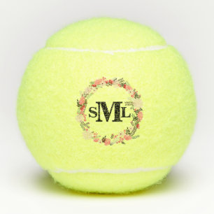 Balles De Tennis Monogramme floral