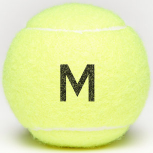 Balles De Tennis Monogramme initial personnalisé