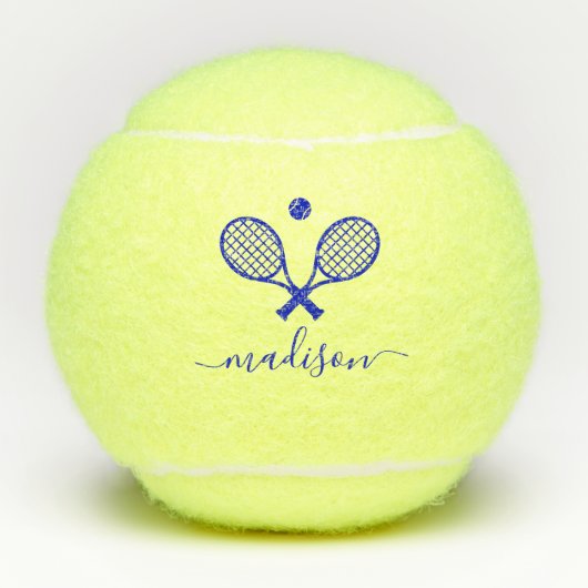 Balles De Tennis Monogramme moderne (Devant)