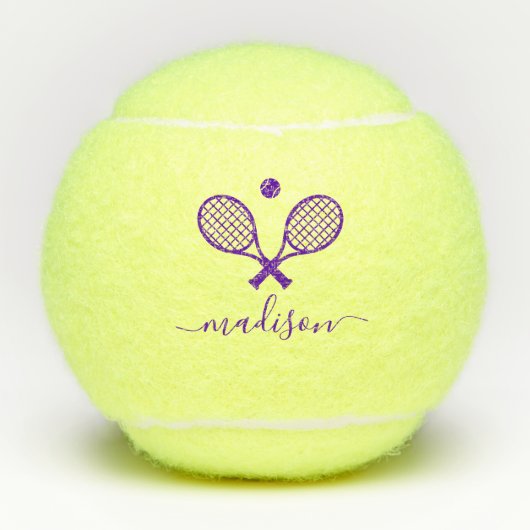 Balles De Tennis Monogramme moderne (Devant)