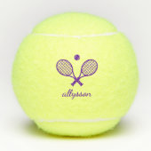 Balles De Tennis Monogramme moderne (Devant)