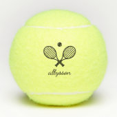Balles De Tennis Monogramme moderne (Devant)