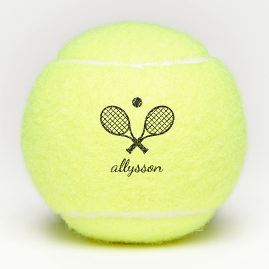 Balles De Tennis Monogramme moderne (Devant)