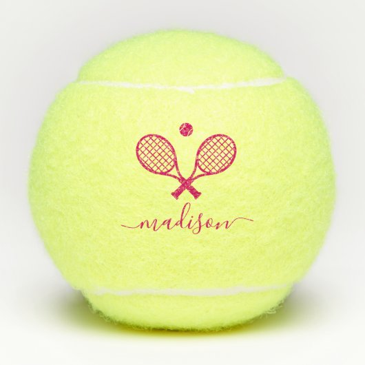 Balles De Tennis Monogramme moderne (Devant)